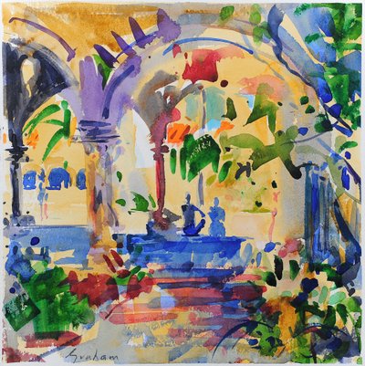 Stanford Cloisters, California by Peter Graham