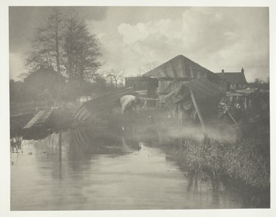 A Norfolk Boat-Yard by Peter Henry Emerson