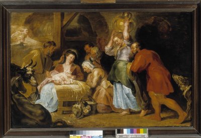 Adoration of the Shepherds by Peter Paul Rubens