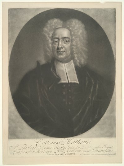 Cotton Mather by Peter Pelham