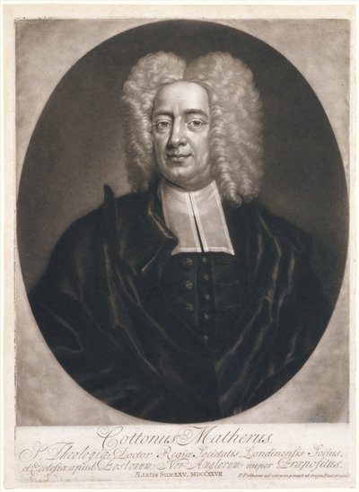 Cotton Mather by Peter Pelham