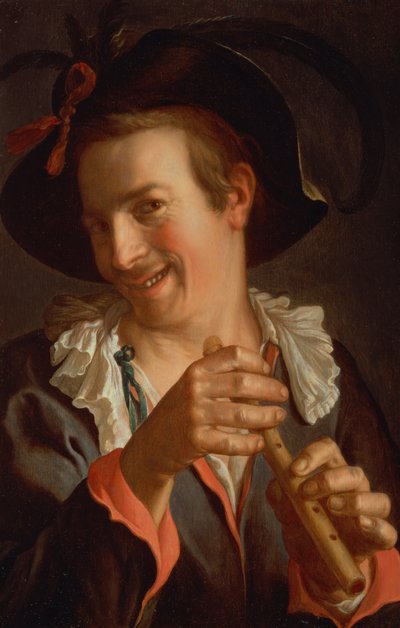 A Jester Holding a Flute by Peter Wtewael