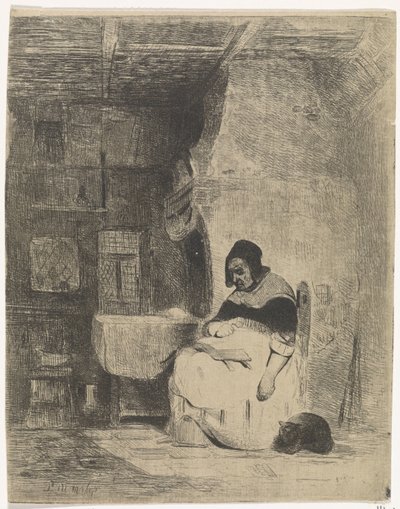 Reading Woman by Petrus Marius Molijn