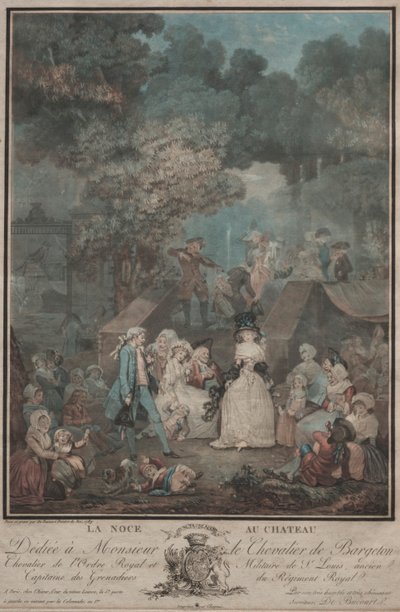 The Wedding at the Castle, 1789 by Philibert Louis Debucourt