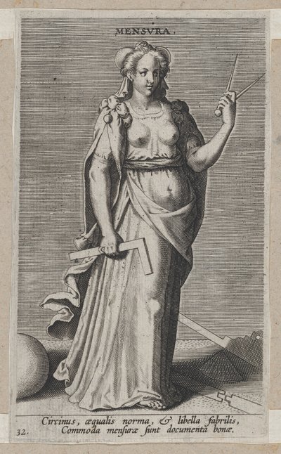 Mensura, from Prosopographia by Philip Galle