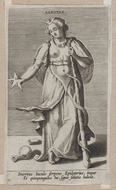 Sanitas, from Prosopographia by Philip Galle
