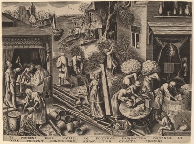 Prudence by Philip Galle after Pieter Bruegel the Elder