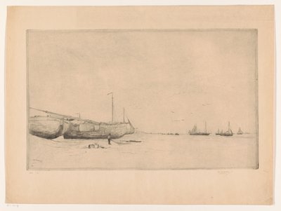 Beach of Scheveningen by Philip Zilcken (signed by artist)