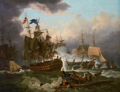 The Battle of Camperdown by Philippe Jacques de Loutherbourg