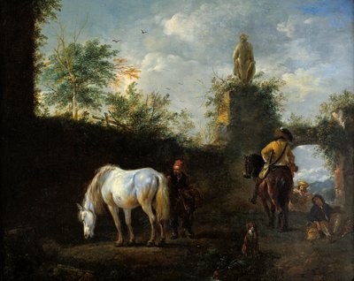A Hawking Party by Philips Wouwerman