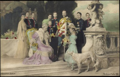 Imperial family under Wilhelm II, Greyhound, RPH by Photographer German