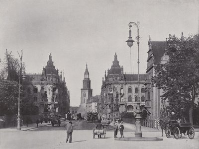 Kaiser Wilhelm Bridge and Kaiser Wilhelm Street by Photographer German