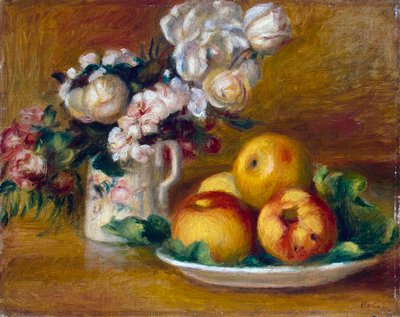 Apples and Flowers by Pierre Auguste Renoir