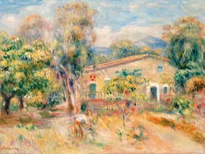 Collettes Farmhouse, Cagnes by Pierre Auguste Renoir