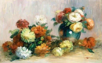 Flower Wreaths, c.1880 by Pierre Auguste Renoir