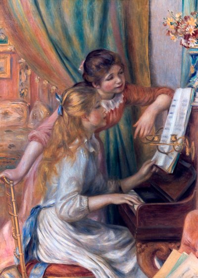 Girls at the Piano by Pierre Auguste Renoir