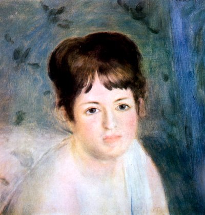 Head of a Woman by Pierre Auguste Renoir