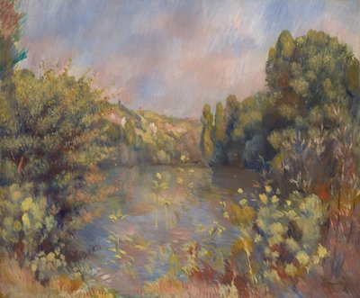 Lakeside Landscape by Pierre Auguste Renoir