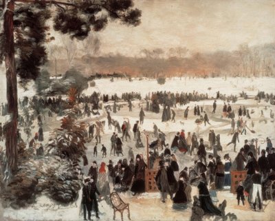 Skating at Longchamps by Pierre Auguste Renoir