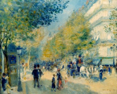 The Grand Boulevards by Pierre Auguste Renoir