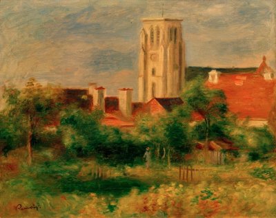 The Church of Essoyes by Pierre Auguste Renoir
