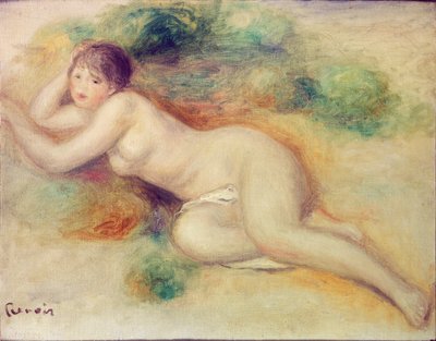 Nude Figure of a Girl by Pierre Auguste Renoir