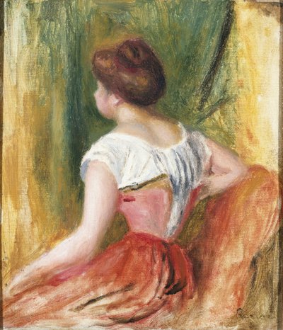 Seated Young Woman by Pierre Auguste Renoir