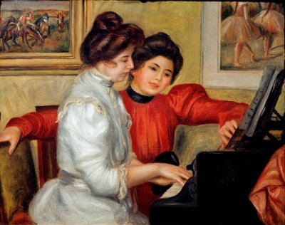 Yvonne and Christine Lerolle at the Piano by Pierre Auguste Renoir