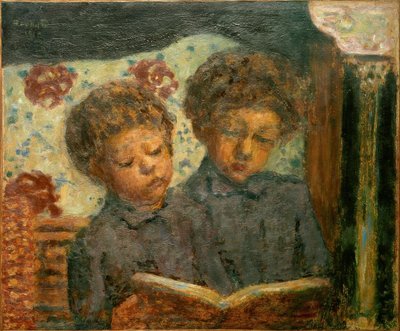 Children Reading (Charles and Jean Terrasse) by Pierre Bonnard
