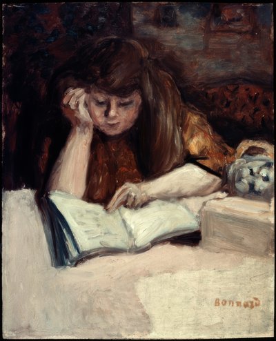 Reader Leaning by Pierre Bonnard