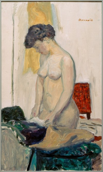 Standing Nude in Profile by Pierre Bonnard