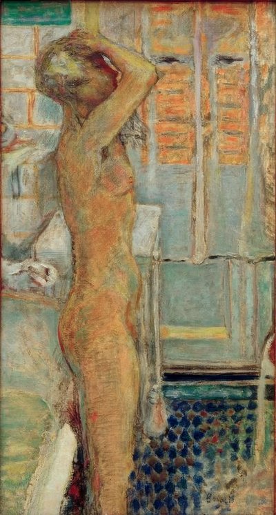 Gray Nude in Profile by Pierre Bonnard