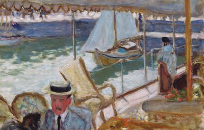 On the Yacht by Pierre Bonnard