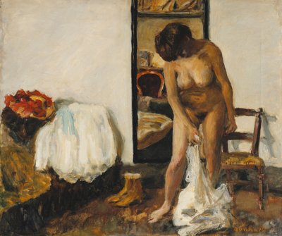 Woman Undressing by Pierre Bonnard