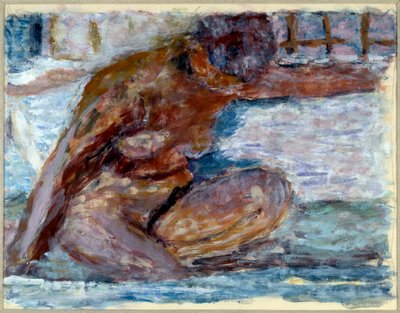 Squatting Nude by Pierre Bonnard