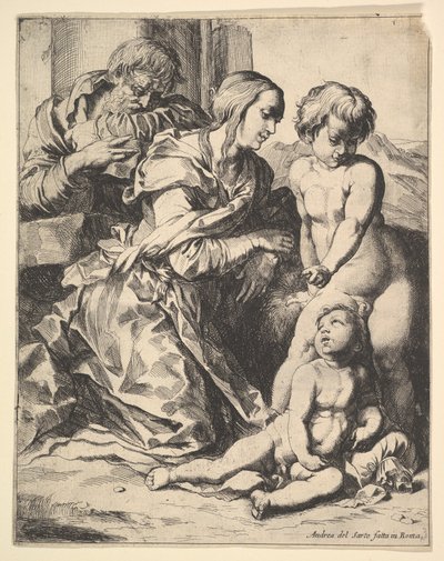 Virgin Kneeling Before Christ, 1610-42 by Pierre Brebiette