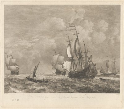 Marine Study No. 3 by Pierre Charles Canot