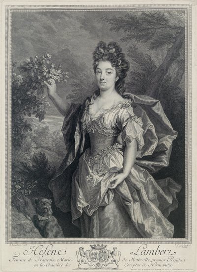 Helene de Motteville by Pierre Drevet