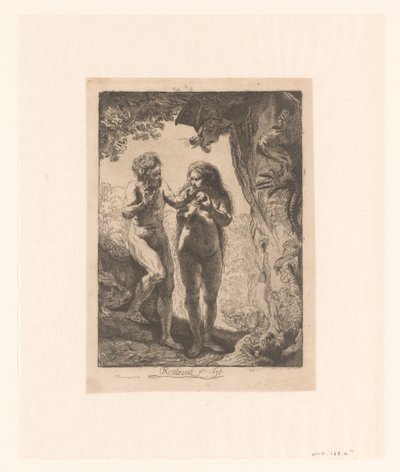 Adam and Eve by Pierre François Basan