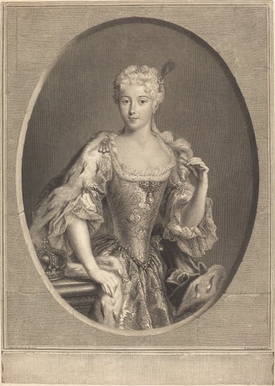 Maria Klementyna Sobieska by Pierre Imbert Drevet, after Antonio David