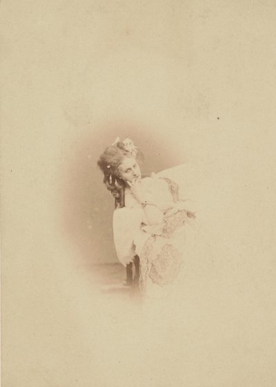 [Vignetted Sitting in Ritrosetta Dress] by Pierre Louis Pierson