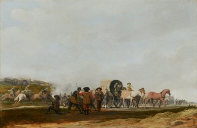 Ambushing an Army Convoy by Pieter Jansz Post