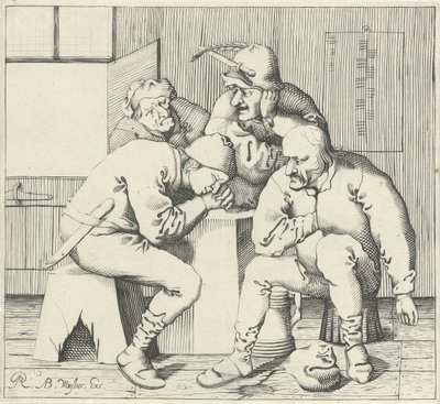 Four Men Around a Table by Pieter Jansz Quast (possibly)