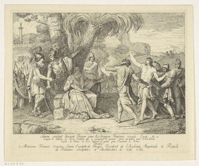 Sinon brought before Priam by Pieter Matthias Godyn