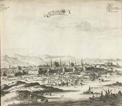 Astrakhan, 1726 by Pieter Van der Aa