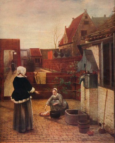 A Dutch Courtyard, c1658, 1911 by Pieter de Hooch
