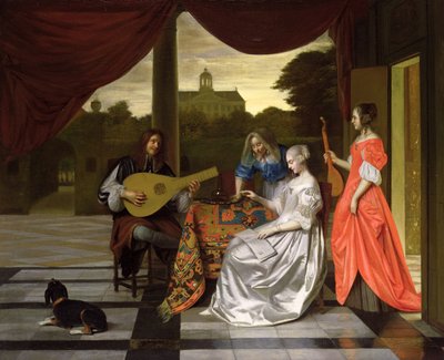 Musical Scene in Amsterdam by Pieter de Hooch