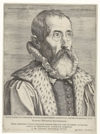 Portrait of Justus Lipsius by Pieter de Jode (I)