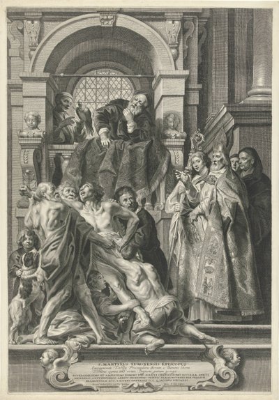 Saint Martin Heals a Possessed Man by Pieter de Jode (II)