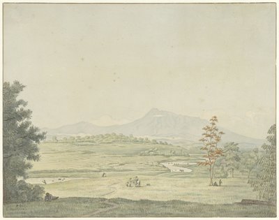 Landscape in Java by Pieter van Oort Hzn